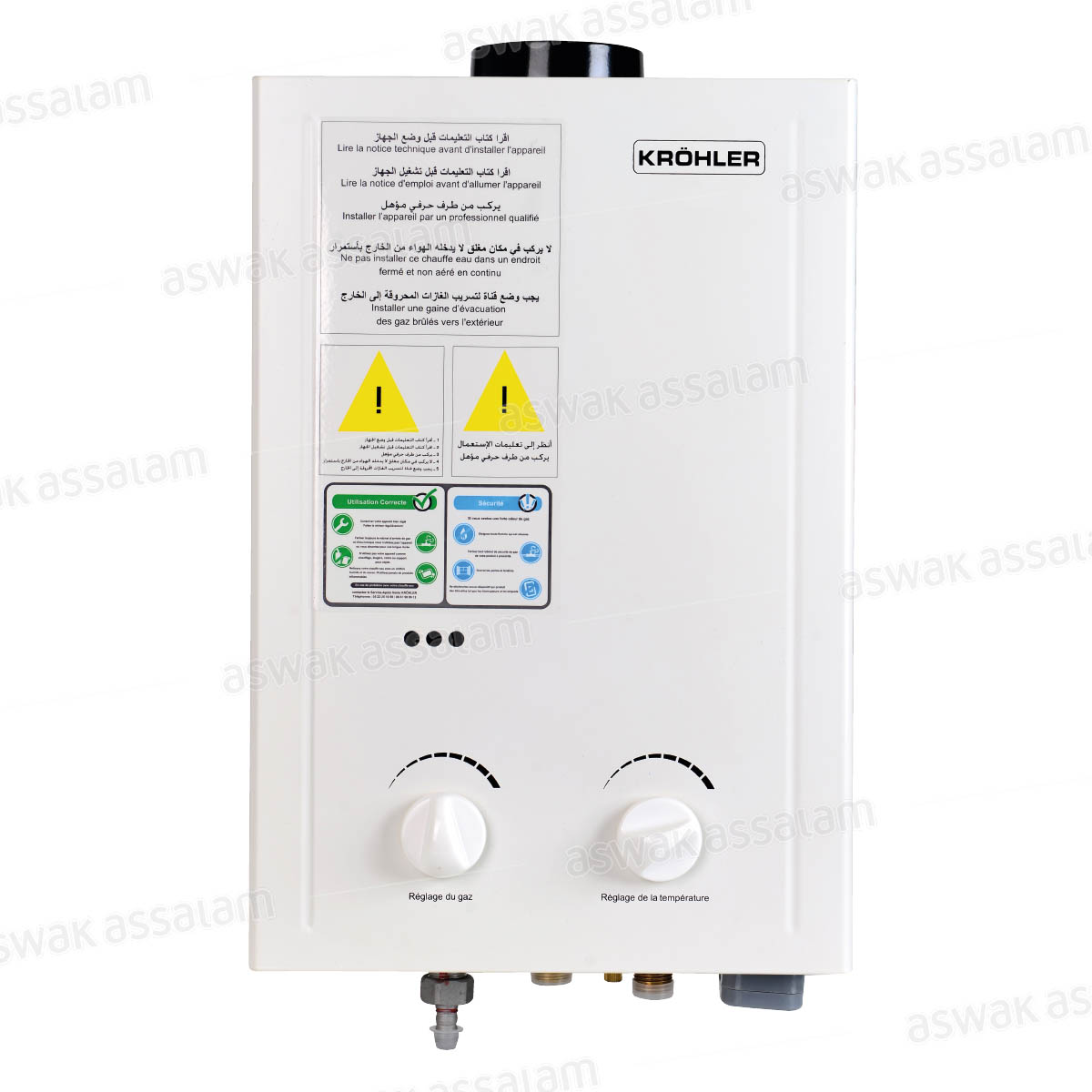 chauffe eau gaz krohler