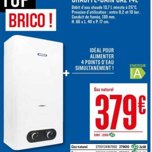 chauffe eau gaz brico depot
